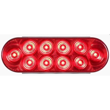 Optronics Red Stop/Turn/Tail Light, Weathertight Connection STL72RMB
